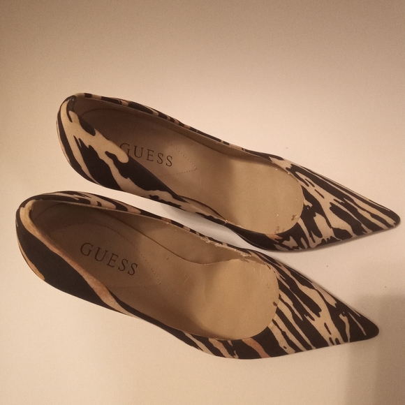 Women's zebra print heels size 7 - Picture 7 of 8